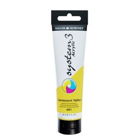 Daler Rowney 129150681 Fluoro Yellow 150 ml Akrilik Boya