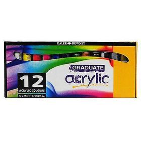 Daler Rowney 12x22 ml Graduate Akrilik Boya Seti