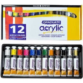 Daler Rowney 12x22 ml Graduate Akrilik Boya Seti