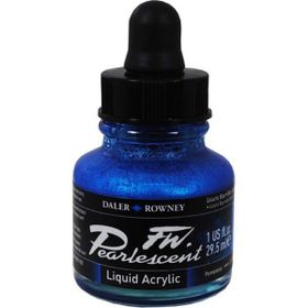 Daler Rowney 130 Sky Blue Fw Pearlescent Acrylic Inks 29.5 ml Cam Şişe