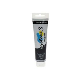 Daler Rowney 150 ml Paynes Grey 068 System 3 Akrilik Boya