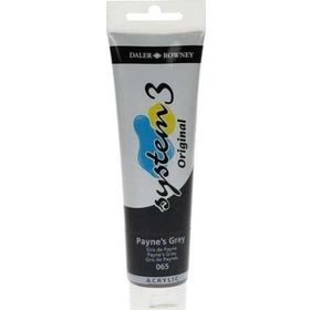 Daler Rowney 150 ml Paynes Grey 068 System 3 Akrilik Boya