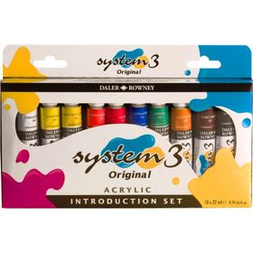 Daler Rowney 152306 10x22 ml System 3 Akrilik Boya