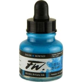 Daler Rowney 16326 FW Ink Likit Akrilik 29.5 ml Turquoise 145 Boya