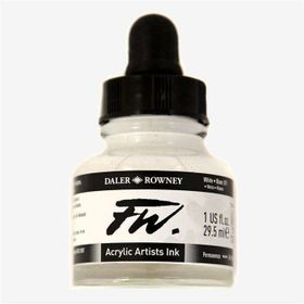 Daler Rowney 193968 FW Ink Likit 29.5 ml White 1129 Akrilik Boya