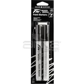 Daler Rowney 201 1-2 mm Yuvarlak Uç m Fw Mixed Media Paint Marker Sets