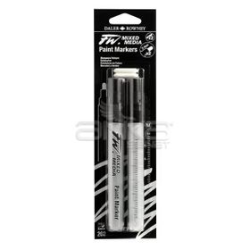 Daler Rowney 202 2-4 mm Yuvarlak Uç m Fw Mixed Media Paint Marker Sets