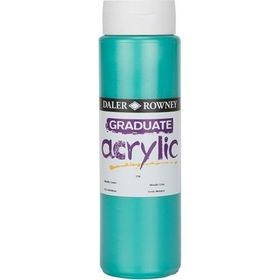 Daler Rowney 213082 500 ml No:719 Metallic Green Graduate Akrilik Boya