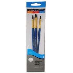 Daler Rowney 216910301 Simply Natural Hair 3'lü Fırça Seti