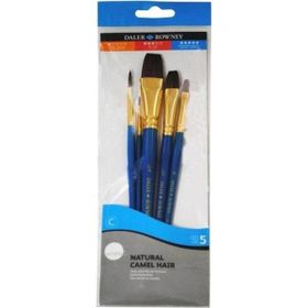 Daler Rowney 216910500 Natural Camel Hair 5'li Fırça Seti