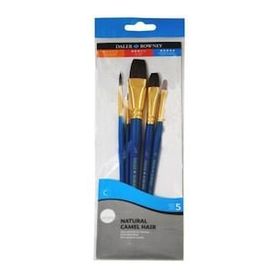 Daler Rowney 216910500 Natural Camel Hair 5'li Fırça Seti