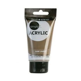 Daler Rowney 247 Raw Umber 75 ml Simply Akrilik Boya