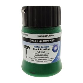 Daler Rowney 250 ml 309 Brilliant Green Water Soluble Blockprint Linol Boyası