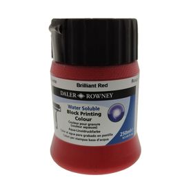 Daler Rowney 250 ml 547 Brilliant Red Water Soluble Blockprint Linol Boyası