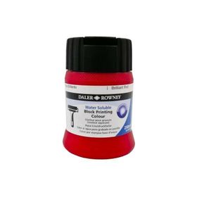 Daler Rowney 250 ml Brillant Red Su Bazlı Linol Baskı Boyası