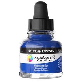Daler Rowney 29.5 ml 123 Ultramarine Blue System 3 Akrilik Mürekkep