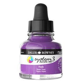 Daler Rowney 29.5 ml 433 Purple System 3 Akrilik Mürekkep