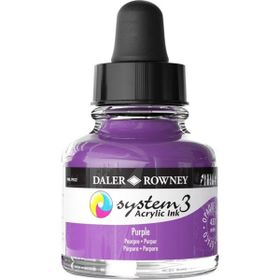 Daler Rowney 29.5 ml 433 Purple System 3 Akrilik Mürekkep
