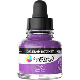 Daler Rowney 29.5 ml 433 Purple System 3 Akrilik Mürekkep