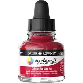 Daler Rowney 29.5 ml 504 Cadmium Red Deep Hue System 3 Akrilik Mürekkep
