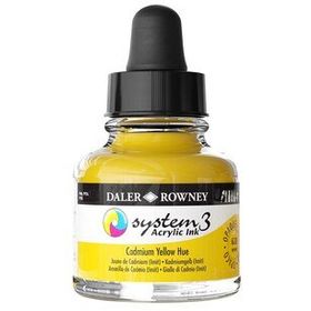 Daler Rowney 29.5 ml 620 Cadmium Yellow Hue System 3 Akrilik Mürekkep