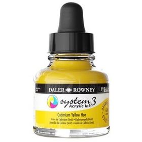 Daler Rowney 29.5 ml 620 Cadmium Yellow Hue System 3 Akrilik Mürekkep