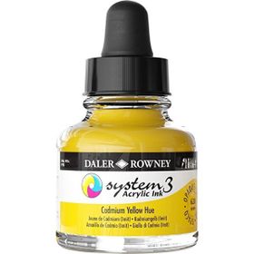 Daler Rowney 29.5 ml 620 Cadmium Yellow Hue System 3 Akrilik Mürekkep