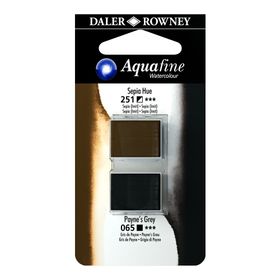 Daler Rowney 2’li Sepia Hue/Payne’s Grey Sulu Boya Tablet