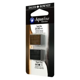 Daler Rowney 2'li Sepia Paynes Grey Aquafine Sulu Boya Tablet
