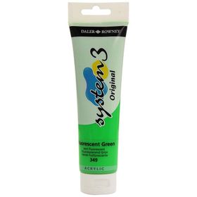 Daler Rowney 349 Fluorescent Green 150 ml Akrilik Boya