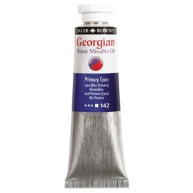 Daler Rowney 37 ml 142 Primary Cyan Georgian Water Mixable Oil Su Bazlı Yağlı Boya