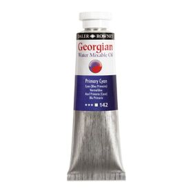 Daler Rowney 37 ml 142 Primary Cyan Georgian Water Mixable Oil Su Bazlı Yağlı Boya