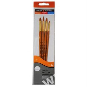Daler Rowney 403 Gold Taklon Synthetıc 4'lü Fırça Seti