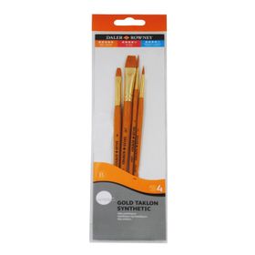Daler Rowney 4’lü Sentetik Kıl Fırça Seti
