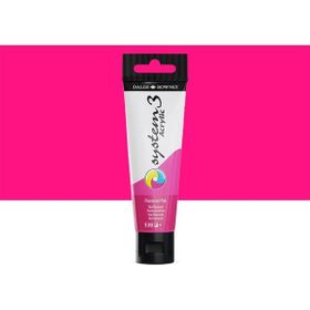 Daler Rowney 5735694 150 ml No:538 Fluorescent Pink System 3 Akrilik Boya
