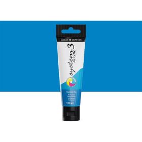 Daler Rowney 5735695 150 ml No:100 Fluorescent Blue System 3 Akrilik Boya