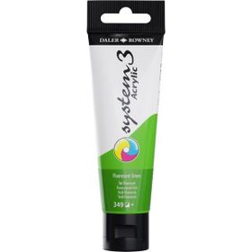 Daler Rowney 5735699 150 ml No:349 Fluorescent Green System 3 Akrilik Boya