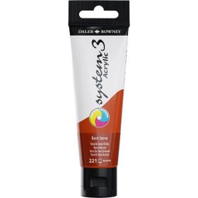 Daler Rowney 5735730 150 ml No:221 Burnt Sienna System 3 Akrilik Boya