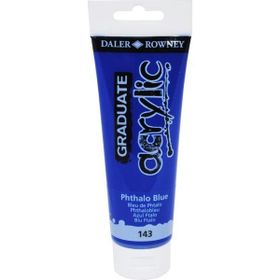 Daler Rowney 5781841 120 ml No:143 Phthalo Blue Graduate Akrilik Boya