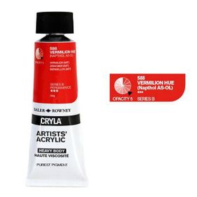 Daler Rowney 588 Vermilion Hue Seri B Cryla Artist 75 ml Akrilik Boya