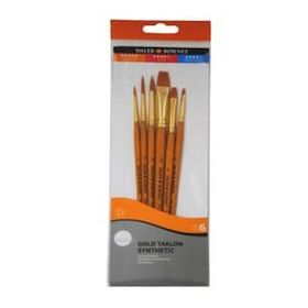 Daler Rowney 600 Simply Gold Taklon Synthetic 6'lı Fırça Seti