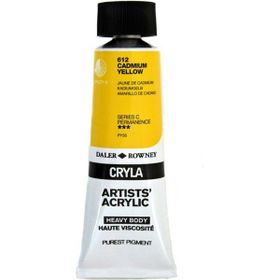 Daler Rowney 612 Cadmium Yellow Seri C Cryla Artist 75 ml Akrilik Boya