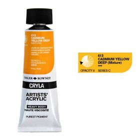 Daler Rowney 613 Cadmium Yellow Deep Seri C Cryla Artist 75 ml Akrilik Boya