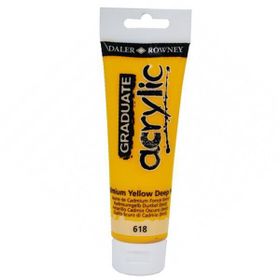 Daler Rowney 618 Cadmium Yellow Deep Hue 120 ml Akrilik Boya
