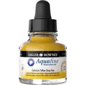 Daler Rowney 618 Cadmium Yellow Deep Hue Aquafine Ink 29.5 ML Sulu Boya Mürekkebi