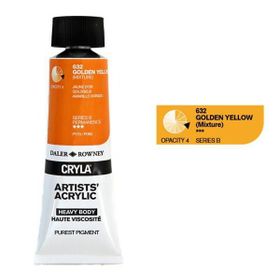 Daler Rowney 632 Golden Yellow Seri B Cryla Artist 75 ml Akrilik Boya