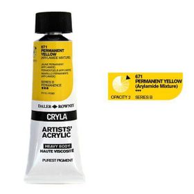 Daler Rowney 671 Permanent Yellow Seri B Cryla Artist 75 ml Akrilik Boya
