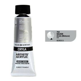 Daler Rowney 702 Silver Seri D Cryla Artist 75 ml Akrilik Boya