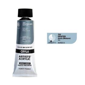 Daler Rowney 703 Pewter Seri D Cryla Artist 75 ml Akrilik Boya