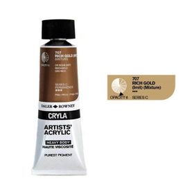Daler Rowney 707 Rich Gold Seri C Cryla Artist 75 ml Akrilik Boya